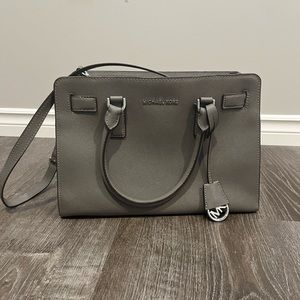 Authentic grey Micheal Kors purse